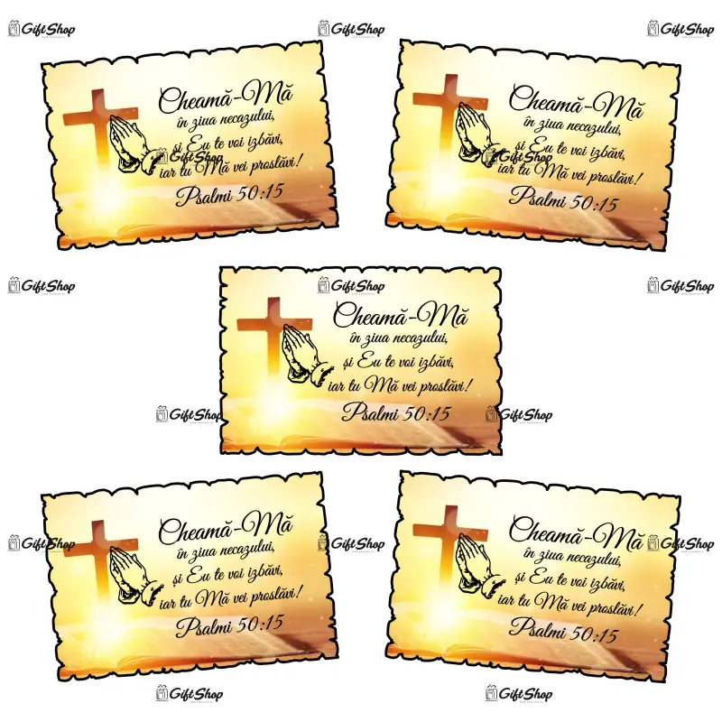 Psalmi 50:15, magnet frigider mgs048